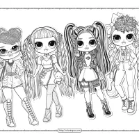 lol surprise omg color me coloring sheet