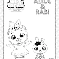 printable cry babies alice rabi coloring sheet