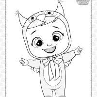 printable cry babies kori coloring pages