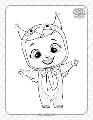 Printable Cry Babies Kori Coloring Pages