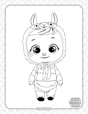 Printable Cry Babies Lena Coloring Pages