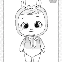 printable cry babies lena coloring sheet
