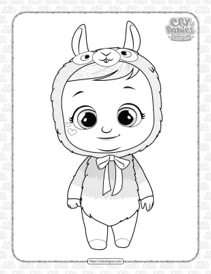 Printable Cry Babies Lena Coloring Sheet