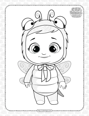 Printable Cry Babies Lila Coloring Sheet