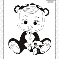 printable cry babies pandy coloring pages