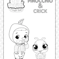 printable cry babies pinocchio crick coloring sheet