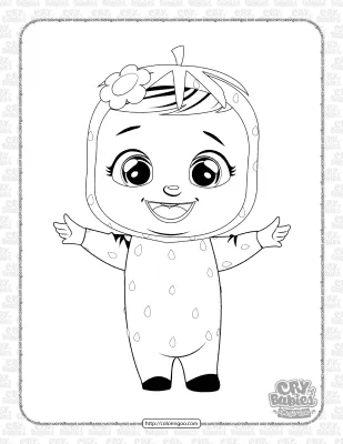 Printable Cry Babies Tutti Frutti Coloring Pages