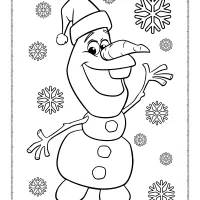 printable cute olaf coloring pages