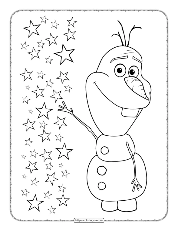 Stardust Olaf Coloring Pages 1 stardust olaf coloring pages