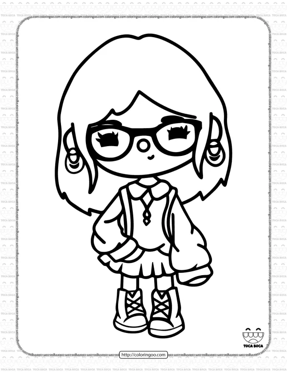 Toca Life Coloring Sheet 16 1 toca life coloring sheet 16