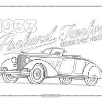 1933 Packard Juvenile Coloring Pages 58 1933 packard juvenile coloring pages
