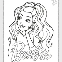 beautiful barbie coloring pages