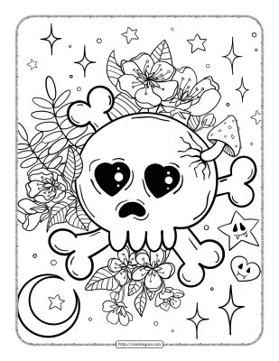 Cute and Creepy Kawaii Coloring Book 02