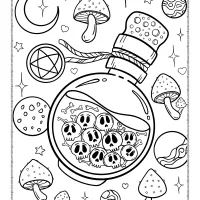 Cute and Creepy Kawaii Coloring Book 03 25 cute and creepy kawaii coloring book 03