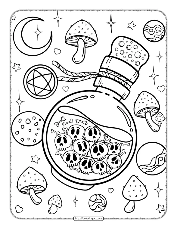 Cute and Creepy Kawaii Coloring Book 03 1 cute and creepy kawaii coloring book 03