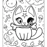 Cute and Creepy Kawaii Coloring Book 05 18 cute and creepy kawaii coloring book 05