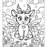 Cute and Creepy Kawaii Coloring Book 07 17 cute and creepy kawaii coloring book 07