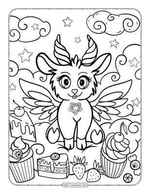 Cute and Creepy Kawaii Coloring Book 07