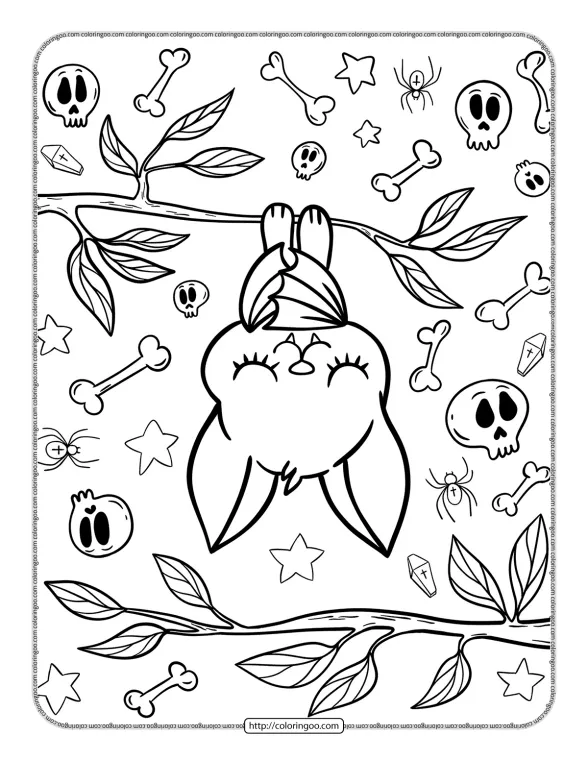 Cute Kawaii Coloring Page for Children 1 cute kawaii coloring page for children