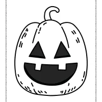 happy halloween pumpkin face coloring pages