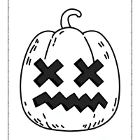 happy halloween pumpkin xface coloring pages