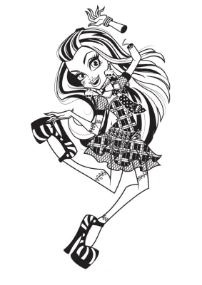 Monster High Frankie Stein Coloring Page 06