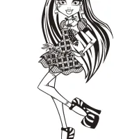 Monster High Frankie Stein Coloring Page 07 53 monster high frankie stein coloring page 07