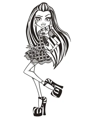 Monster High Frankie Stein Coloring Page 07