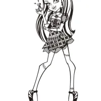 Monster High Frankie Stein Coloring Page 08 47 monster high frankie stein coloring page 08