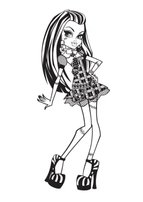 Monster High Frankie Stein Coloring Page 13