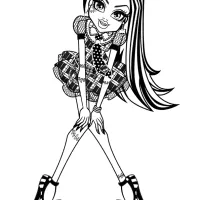 Monster High Frankie Stein Coloring Page 14 45 monster high frankie stein coloring page 14