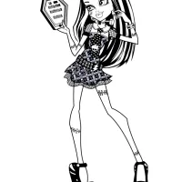 Monster High Frankie Stein Coloring Page 16 44 monster high frankie stein coloring page 16
