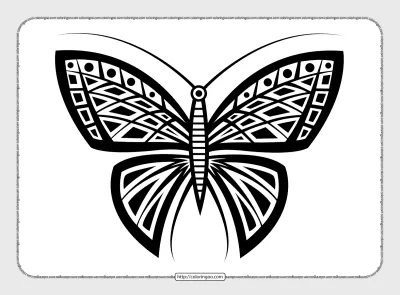 Printable Best Design Butterfly Tattoo