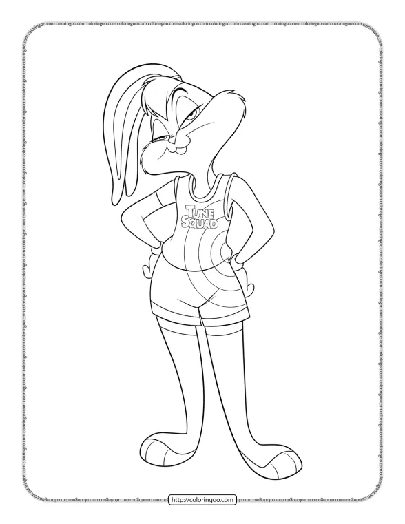 Printable Lola Bunny Coloring Pages 1 printable lola bunny coloring pages