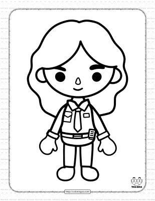 Printable Toca Life Coloring Pages 33