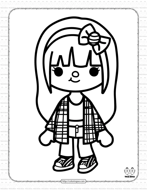 Printable Toca Life Coloring Sheet 26 1 printable toca life coloring sheet 26