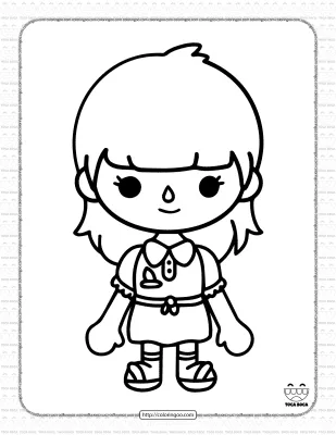 Printable Toca Life Coloring Sheet 27