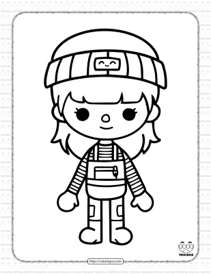 Printable Toca Life Coloring Sheet 28