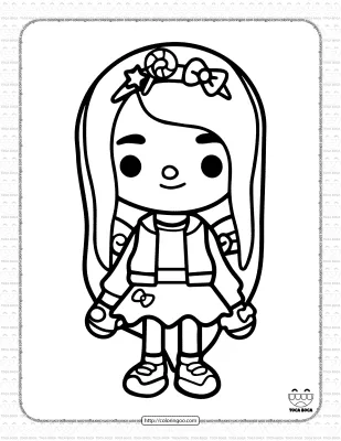 Printable Toca Life Coloring Sheet 30