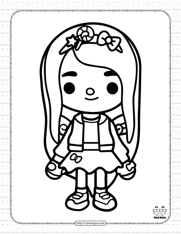 Printable Toca Life Coloring Sheet 30 1 printable toca life coloring sheet 30