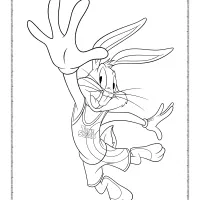 space jam bugs bunny coloring pages