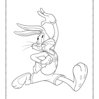 space jam bugs bunny coloring sheet