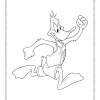 space jam daffy duck coloring sheet