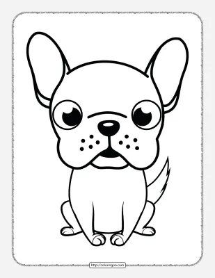 Animals Dog Puppy Baby Coloring Page