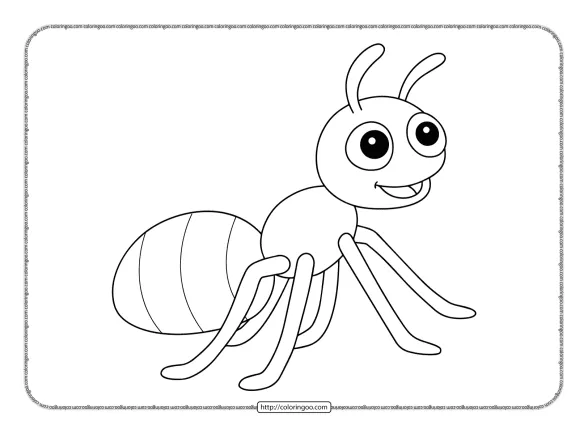 Ant Coloring Pages for Kids 1 ant coloring pages for kids