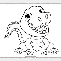 Cute Baby Alligator Coloring Pages 16 cute baby alligator coloring pages