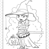 cute halloween coloring pages for childrens