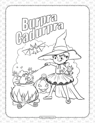 Cute Halloween Coloring Pages for Kids