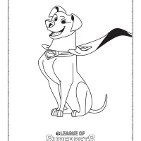 dc super pets krypto coloring pages