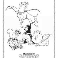 dc super pets pdf coloring pages